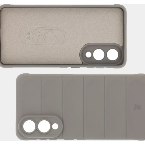 Pancerne etui Bizon Case Tur do Samsung Galaxy S25 Edge jasnoszare