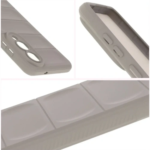 Pancerne etui Bizon Case Tur do Samsung Galaxy S25 Edge jasnoszare