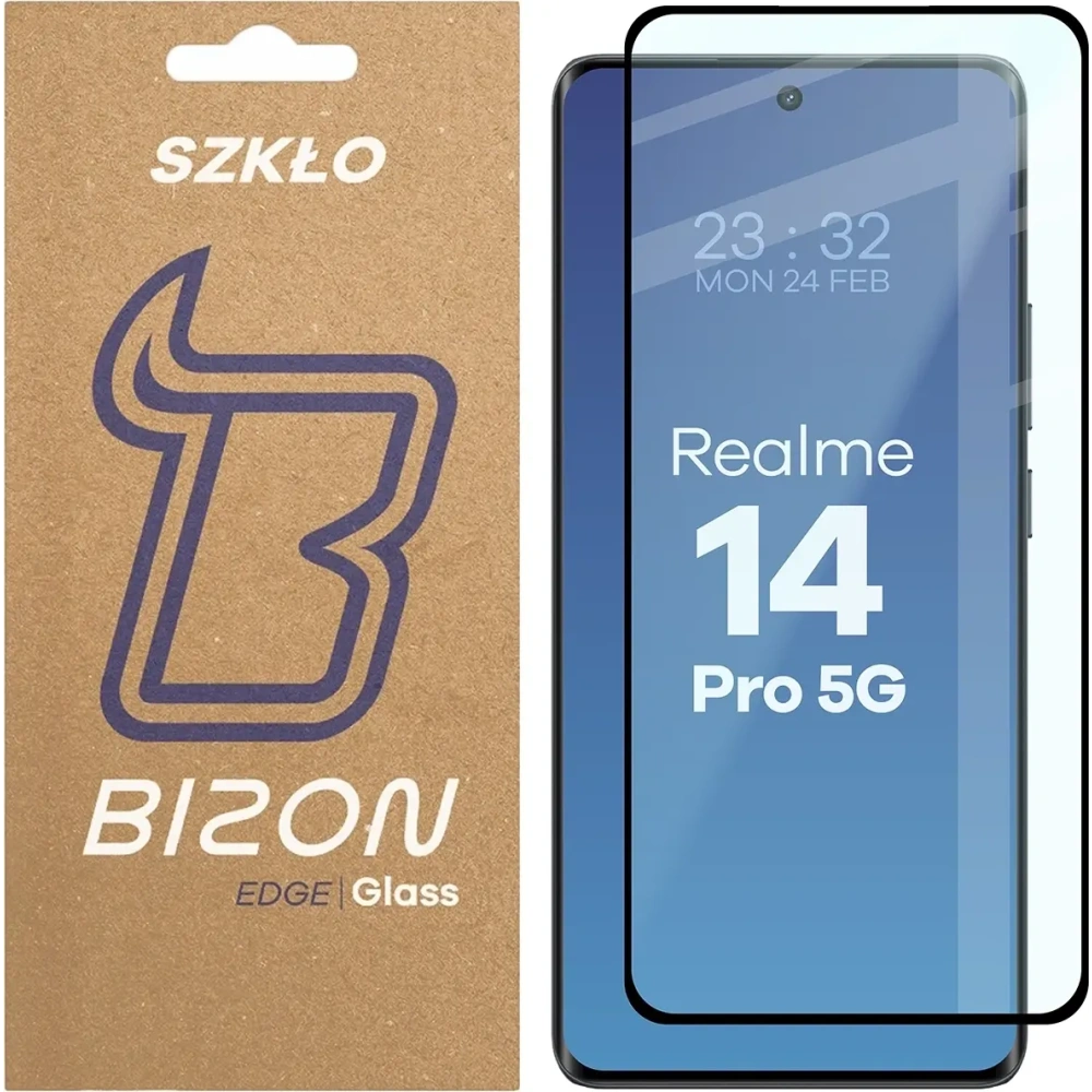 Hurtownia GSM - Bizon Glass Edge 3D Realme 14 Pro 5G černý rámeček - BIZ9028 - {ean13} - Hurt