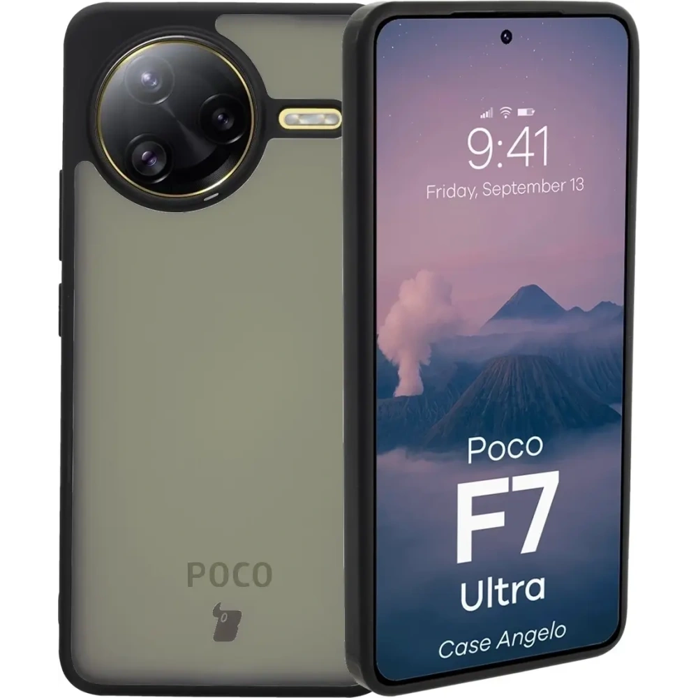 Wholesale Bizon Case Angelo Xiaomi Poco F7 Ultra smoked with a black frame - BIZ9035 - {ean13} - Hurt