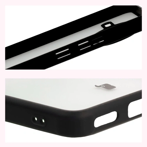 Etui Bizon Case Angelo do Xiaomi Poco F7 Ultra przydymione z czarną ramką