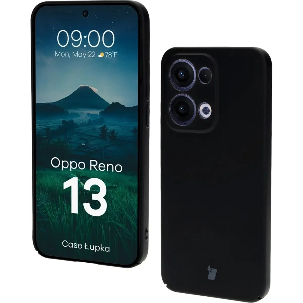 Hurtownia GSM - Etui Bizon Case Łupka do Oppo Reno13 czarne - BIZ9036 - {ean13} - Hurt
