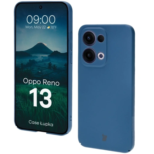 Etui Bizon Case Łupka do Oppo Reno13 niebieskie