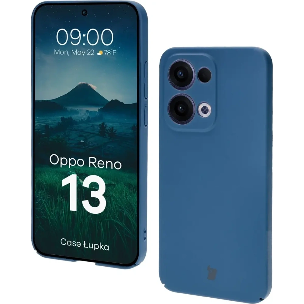Hurtownia GSM - Etui Bizon Case Łupka do Oppo Reno13 niebieskie - BIZ9037 - {ean13} - Hurt