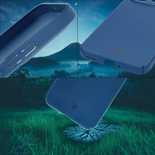 Etui Bizon Case Łupka do Oppo Reno13 niebieskie