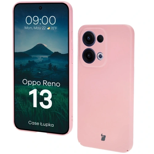 Etui Bizon Case Łupka do Oppo Reno13 różowe