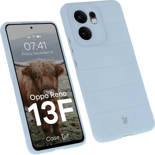 Pancerne etui Bizon Case Tur do Oppo Reno13 F jasnoniebieskie