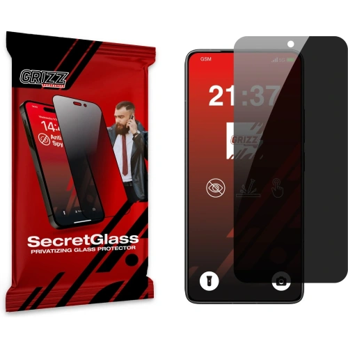 Matowe szkło prywatyzujące GrizzGlass SecretGlass do Xiaomi Poco F7 Ultra