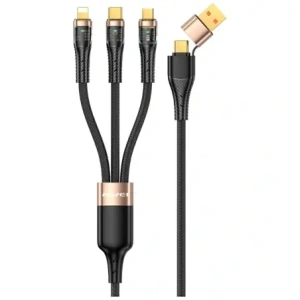 Hurtownia GSM - Cablu AWEI CL-228 USB-A, USB-C / USB-C, Lightning, microUSB negru - AWEI247 - {ean13} - Hurt