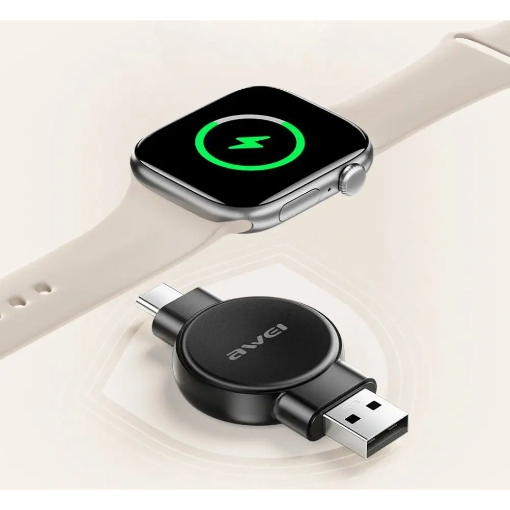 Hurtownia GSM - AWEI W26 Ladegerät für Apple Watch / Samsung Watch schwarz - AWEI248 - {ean13} - Hurt