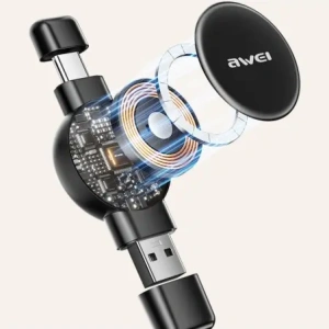 Hurtownia GSM - AWEI W26 Încărcător pentru Apple Watch / Samsung Watch negru - AWEI248 - {ean13} - Hurt