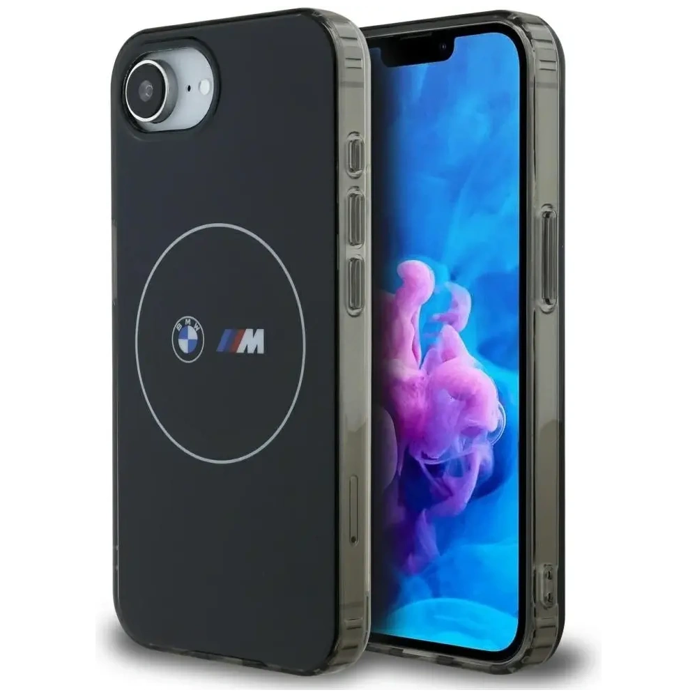 Hurtownia GSM - BMW IML Fém Fehér Kör MagSafe Apple iPhone 16e fekete - BMW815 - {ean13} - Hurt