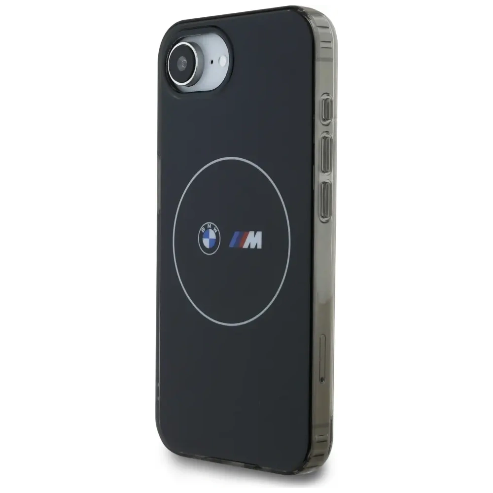 Hurtownia GSM - BMW IML Metal White Circle MagSafe Apple iPhone 16e černý - BMW815 - {ean13} - Hurt