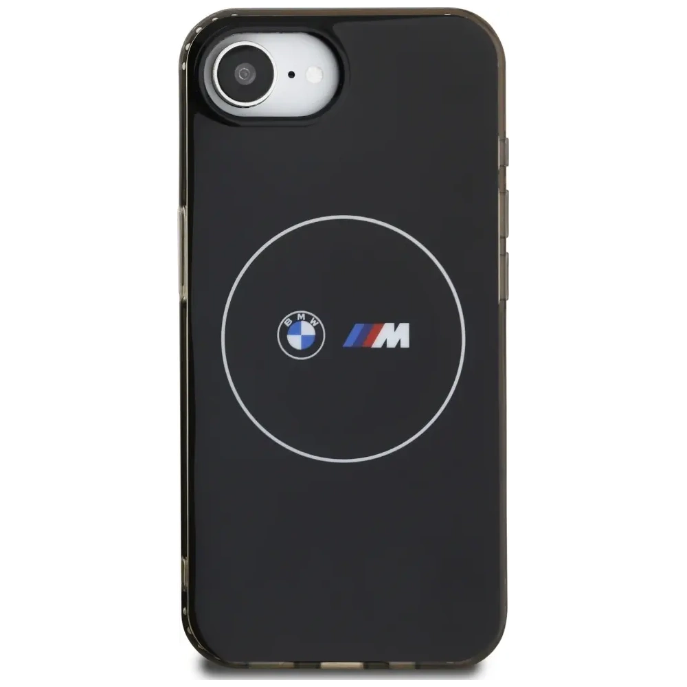 Wholesale BMW IML Metal White Circle MagSafe Apple iPhone 16e black - BMW815 - {ean13} - Hurt
