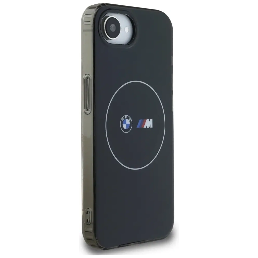 Wholesale BMW IML Metal White Circle MagSafe Apple iPhone 16e black - BMW815 - {ean13} - Hurt