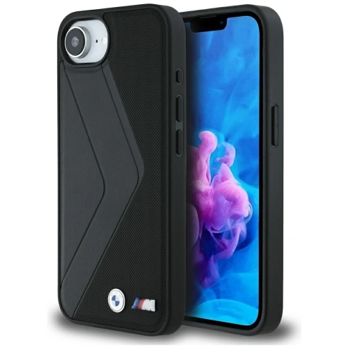 Etui BMW Oversized Stripes MagSafe do Apple iPhone 16e czarny