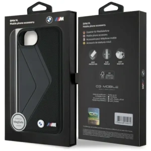 Hurtownia GSM - BMW Oversized pruhy MagSafe Apple iPhone 16e černý - BMW817 - {ean13} - Hurt