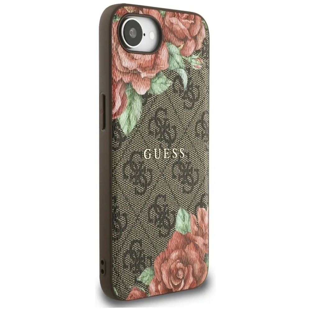 Wholesale Guess 4G Flowers Print MagSafe Apple iPhone 16e brown - GUE4514 - {ean13} - Hurt