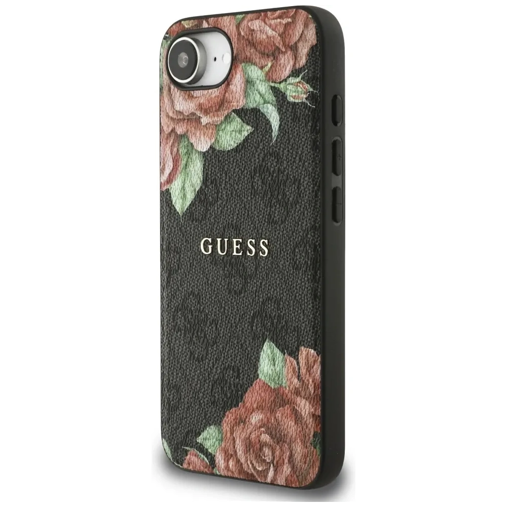 Wholesale Guess 4G Flowers Print MagSafe Apple iPhone 16e black - GUE4515 - {ean13} - Hurt