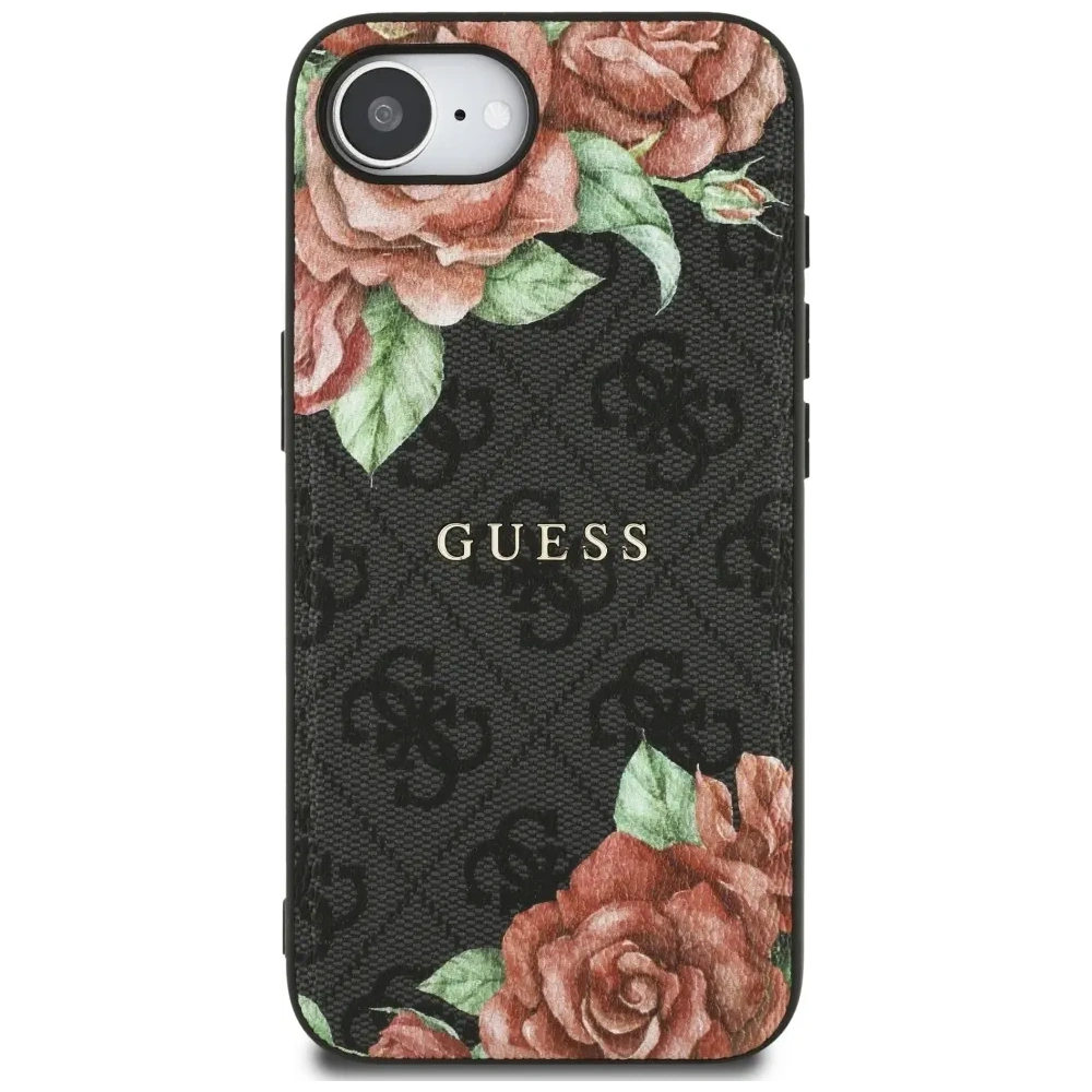 Wholesale Guess 4G Flowers Print MagSafe Apple iPhone 16e black - GUE4515 - {ean13} - Hurt