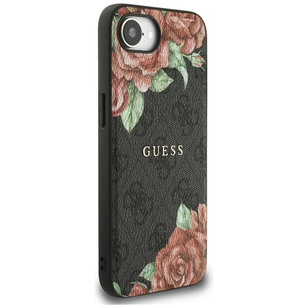 Wholesale Guess 4G Flowers Print MagSafe Apple iPhone 16e black - GUE4515 - {ean13} - Hurt