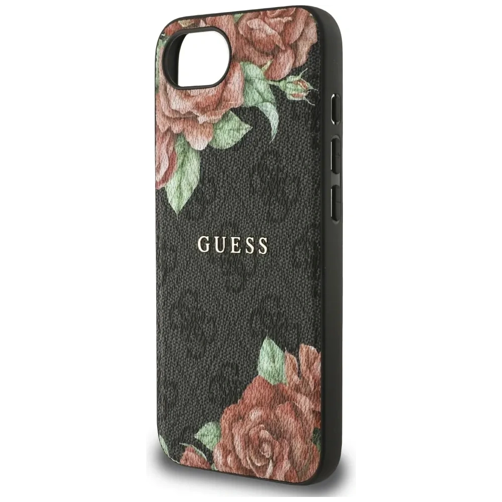 Wholesale Guess 4G Flowers Print MagSafe Apple iPhone 16e black - GUE4515 - {ean13} - Hurt