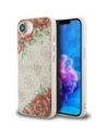 Guess 4G Flowers Print MagSafe Apple iPhone 16e pink