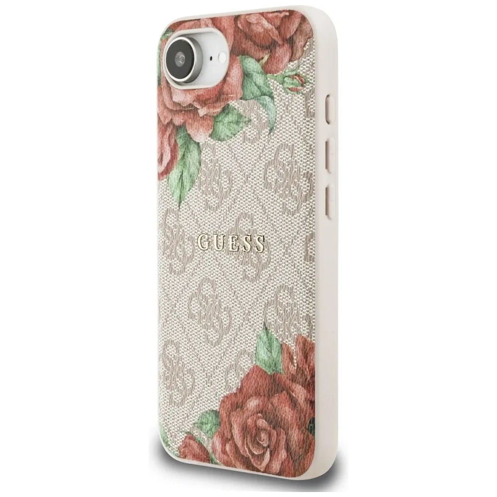 Wholesale Guess 4G Flowers Print MagSafe Apple iPhone 16e pink - GUE4516 - {ean13} - Hurt