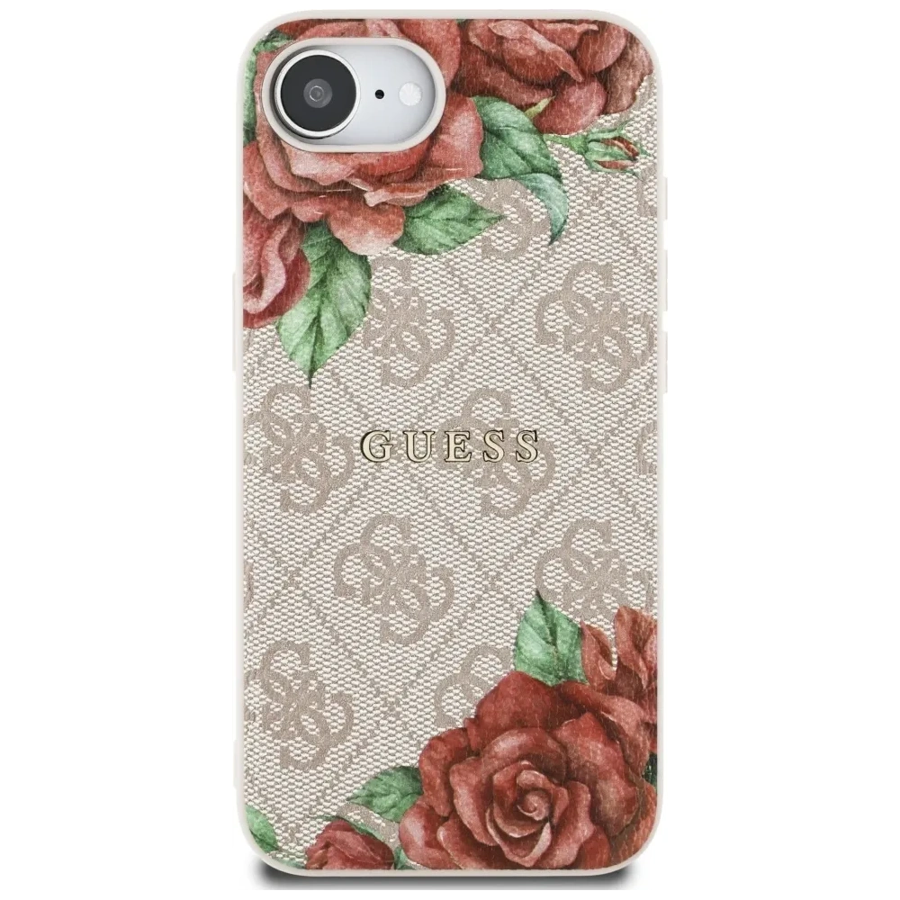 Wholesale Guess 4G Flowers Print MagSafe Apple iPhone 16e pink - GUE4516 - {ean13} - Hurt