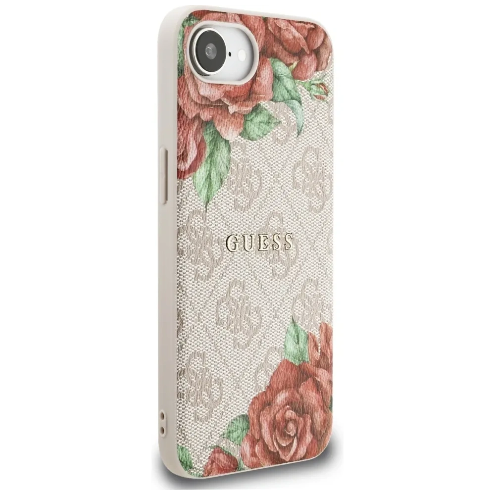 Wholesale Guess 4G Flowers Print MagSafe Apple iPhone 16e pink - GUE4516 - {ean13} - Hurt