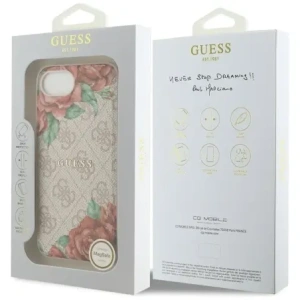 Wholesale Guess 4G Flowers Print MagSafe Apple iPhone 16e pink - GUE4516 - {ean13} - Hurt