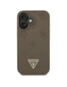 Hurtownia GSM - Guess Ražený Hot Stamp Pivoňka Trojúhelníkové Logo MagSafe Apple iPhone 16 hnědý - GUE4517 - {ean13} - Hurt