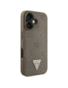 Hurtownia GSM - Guess Ražený Hot Stamp Pivoňka Trojúhelníkové Logo MagSafe Apple iPhone 16 hnědý - GUE4517 - {ean13} - Hurt