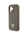 Hurtownia GSM - Guess Ražený Hot Stamp Pivoňka Trojúhelníkové Logo MagSafe Apple iPhone 16 hnědý - GUE4517 - {ean13} - Hurt