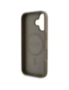 Hurtownia GSM - Guess Ražený Hot Stamp Pivoňka Trojúhelníkové Logo MagSafe Apple iPhone 16 hnědý - GUE4517 - {ean13} - Hurt