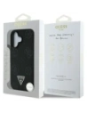 Wholesale Guess Grained Hot Stamp Peony Triangle Logo MagSafe Apple iPhone 16 black - GUE4518 - {ean13} - Hurt