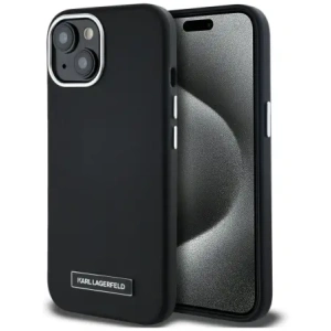 Hurtownia GSM - Karl Lagerfeld FW Metal Plate MagSafe Apple iPhone 15 negru - KLD22001 - {ean13} - Hurt