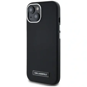 Hurtownia GSM - Karl Lagerfeld FW Metal Plate MagSafe Apple iPhone 15 negru - KLD22001 - {ean13} - Hurt