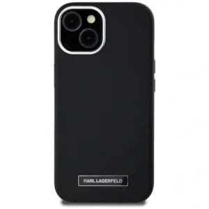Hurtownia GSM - Karl Lagerfeld FW Metal Plate MagSafe Apple iPhone 15 negru - KLD22001 - {ean13} - Hurt