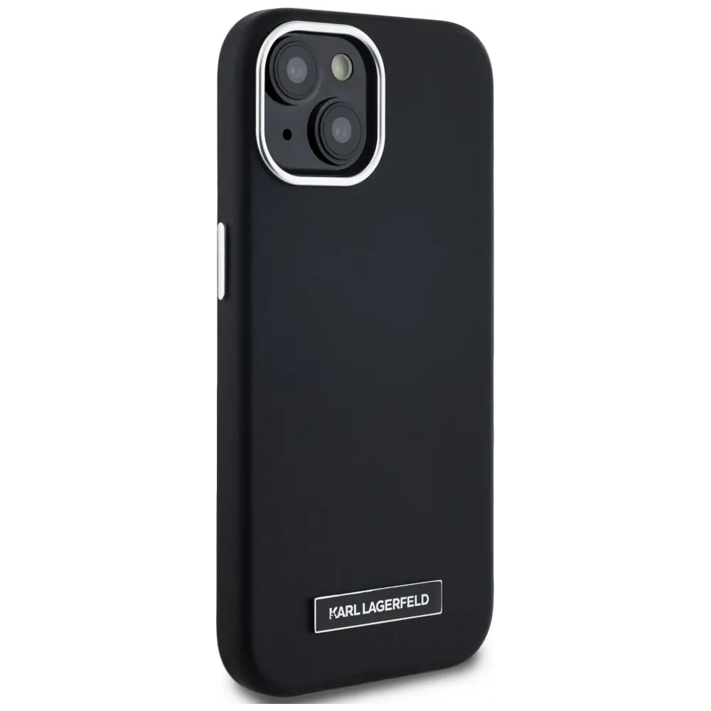 Hurtownia GSM - Karl Lagerfeld FW Metal Plate MagSafe Apple iPhone 15 černý - KLD22001 - {ean13} - Hurt