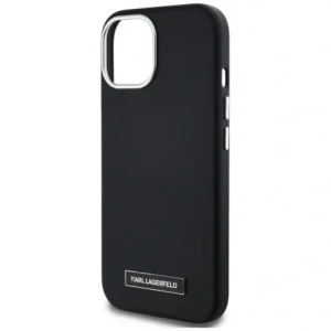 Hurtownia GSM - Karl Lagerfeld FW Metal Plate MagSafe Apple iPhone 15 negru - KLD22001 - {ean13} - Hurt
