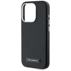 Hurtownia GSM - Karl Lagerfeld FW Metal Plate MagSafe Apple iPhone 15 Pro negru - KLD22002 - {ean13} - Hurt