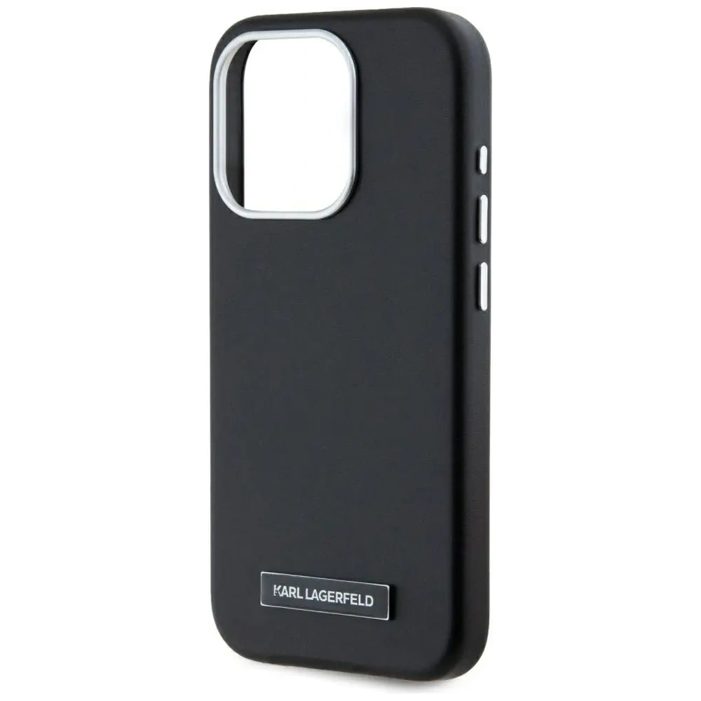Wholesale Karl Lagerfeld FW Metal Plate MagSafe Apple iPhone 15 Pro black - KLD22002 - {ean13} - Hurt