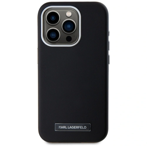 Etui Karl Lagerfeld FW Metal Plate MagSafe do Apple iPhone 15 Pro Max czarny