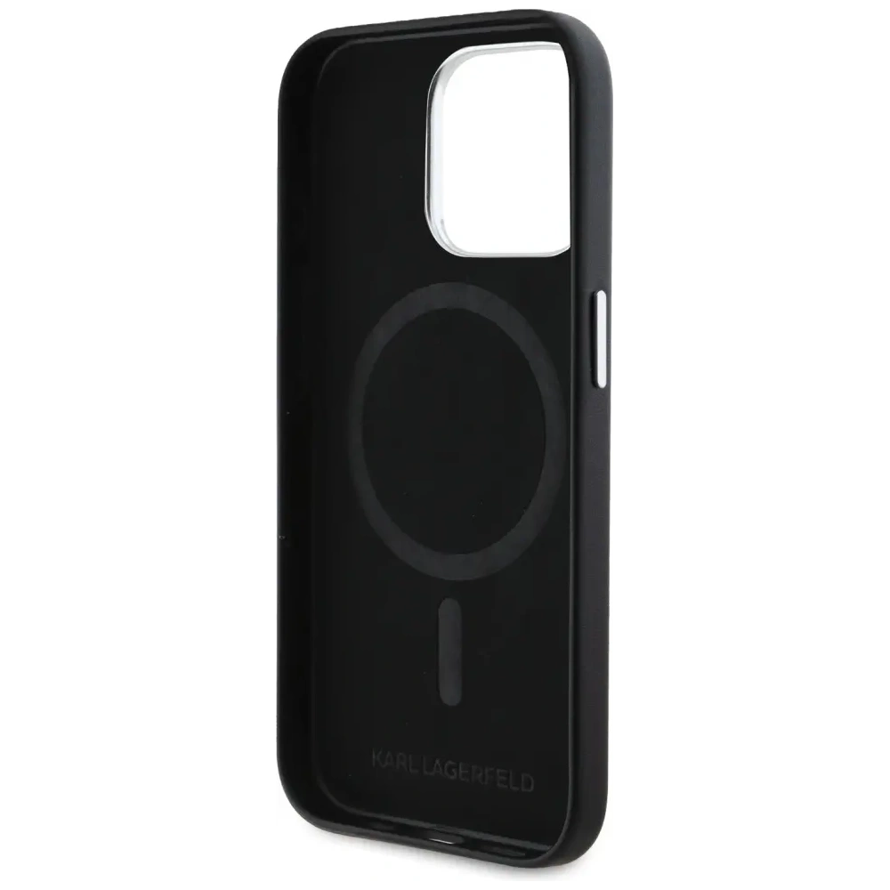 Hurtownia GSM - Karl Lagerfeld FW Fémlemez MagSafe Apple iPhone 15 Pro Max fekete - KLD22003 - {ean13} - Hurt