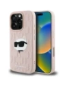 Wholesale Karl Lagerfeld 3D Rubber Monogram & Choupette Apple iPhone 16 Pro Max pink - KLD22004 - {ean13} - Hurt