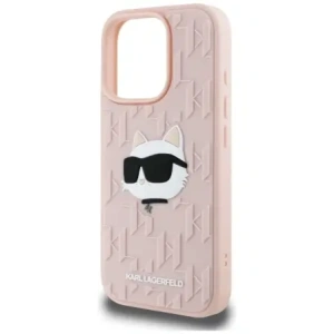Hurtownia GSM - Karl Lagerfeld Monogram 3D din cauciuc & Choupette Apple iPhone 16 Pro Max roz - KLD22004 - {ean13} - Hurt