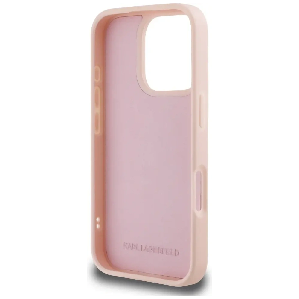 Hurtownia GSM - Karl Lagerfeld 3D Gumi Monogram & Choupette Apple iPhone 16 Pro rózsaszín - KLD22005 - {ean13} - Hurt