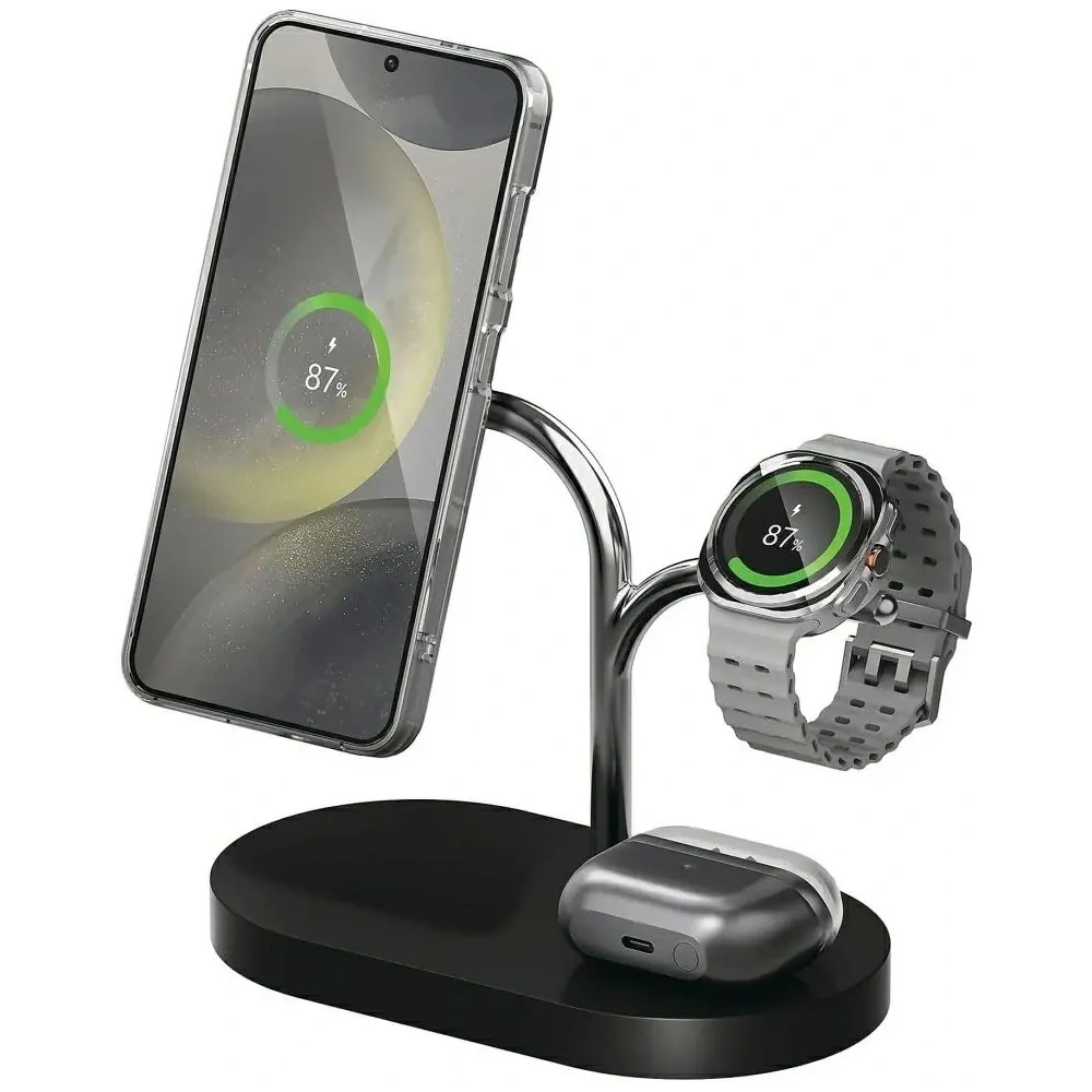 Hurtownia GSM - Samsung GP-PWU024 Qi2.0 MPP 3-in-1 Încărcător Wireless Negru - SMG1315 - {ean13} - Hurt