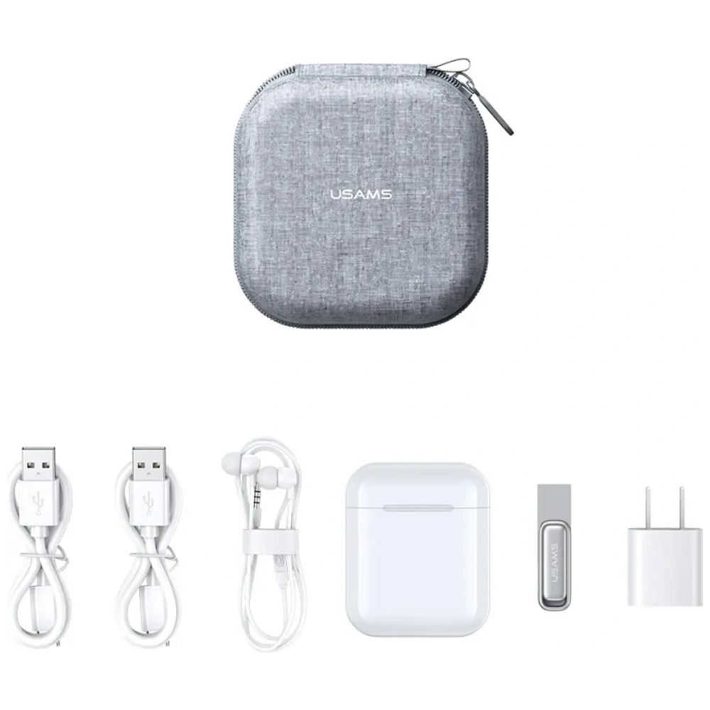 Hurtownia GSM - Carcasa pentru căști TWS USAMS ZB351 Gri - USA1231 - {ean13} - Hurt